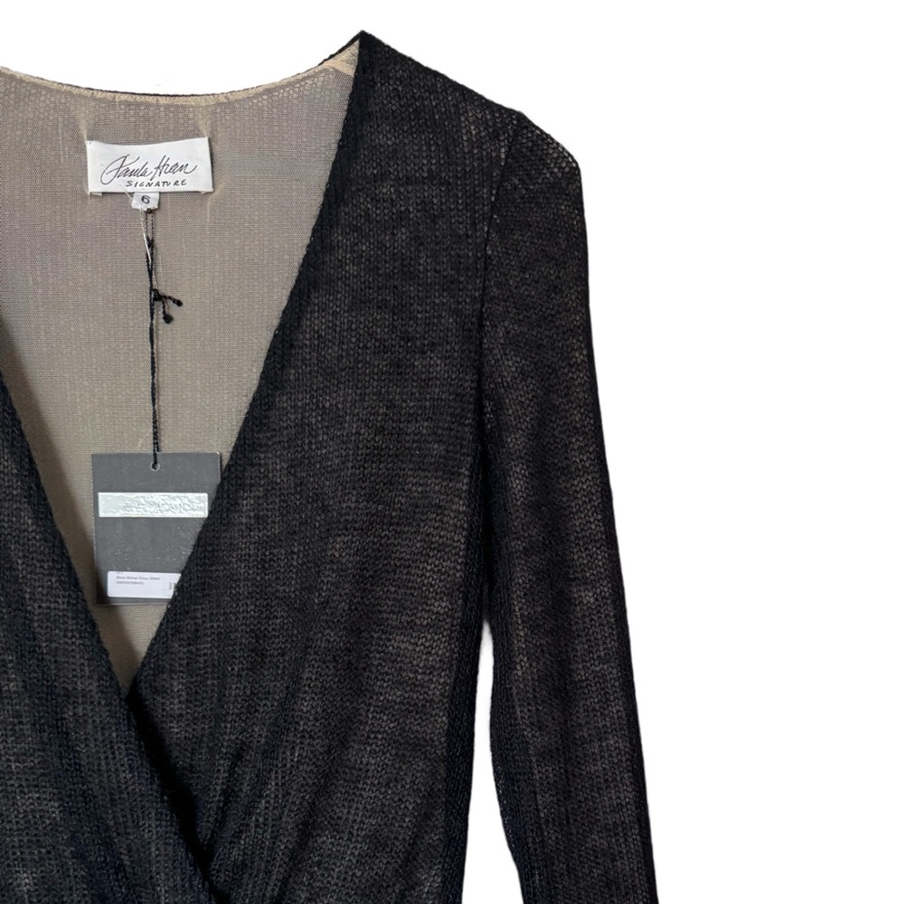 PAULA HIAN • Black Mohair Sweater Dress